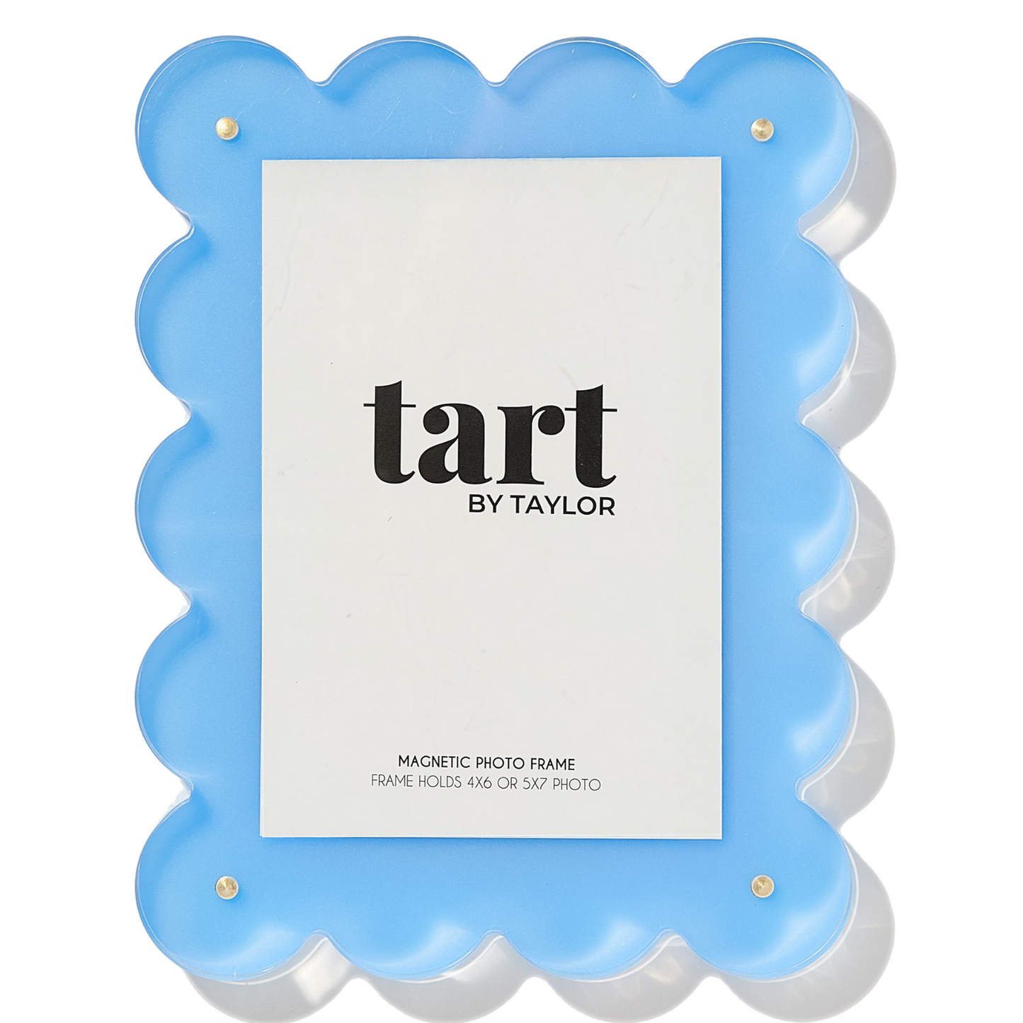 Denim Blue Scalloped Acrylic Frame