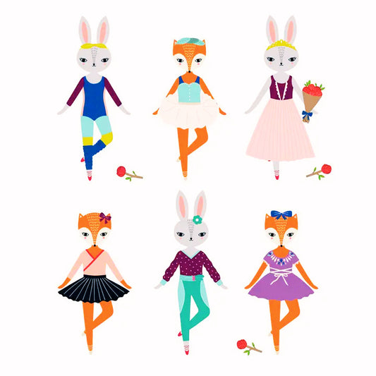 Magnetic Woodland Ballet Dress Up Play Set
