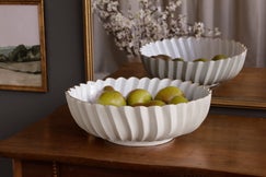 Encanto Orlando Large Bowl Cream & White