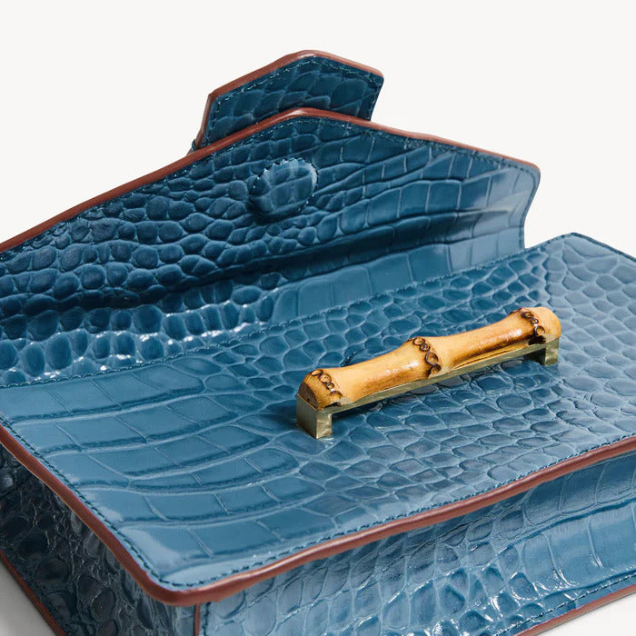 Jackie Navy Clutch