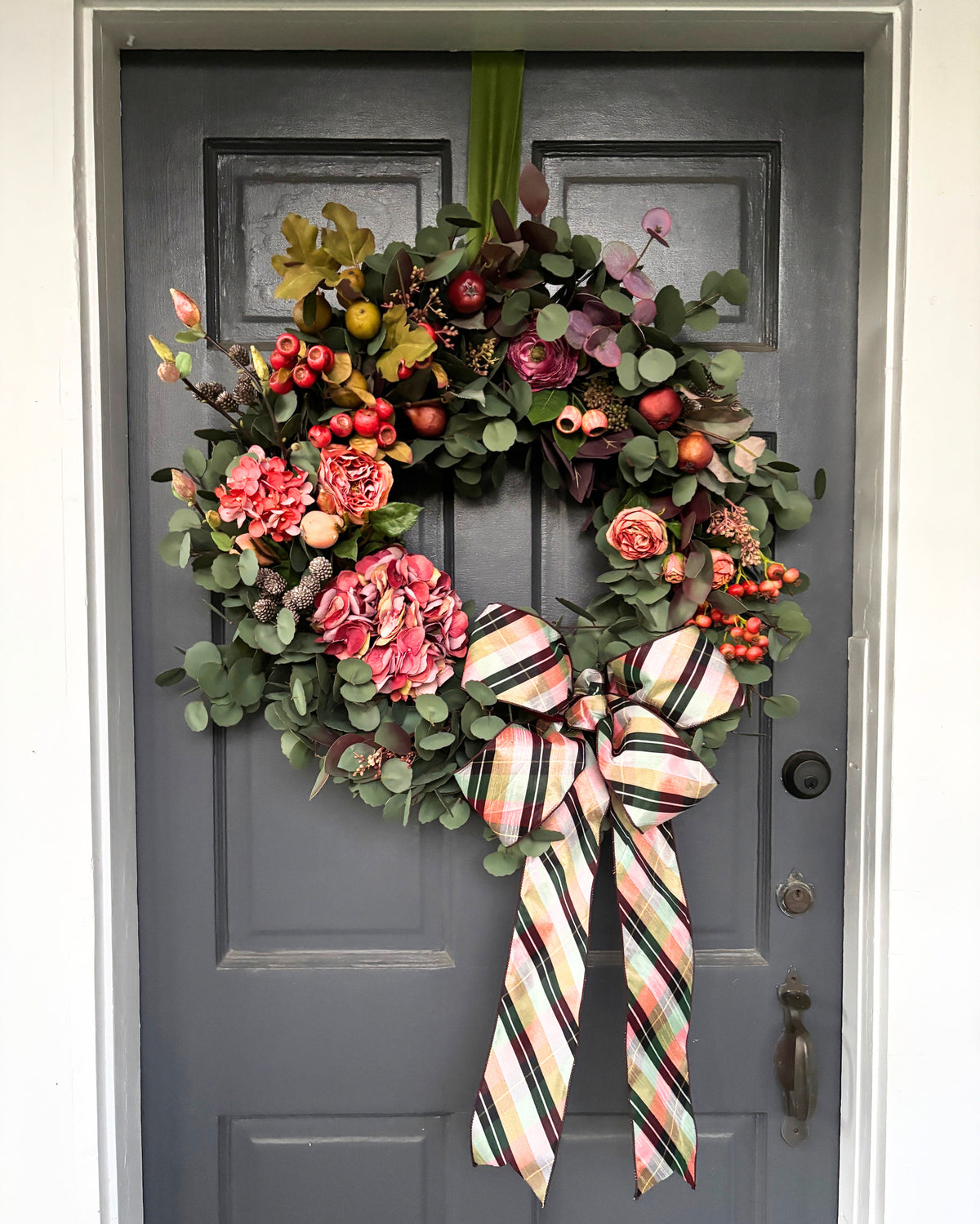 XL Eucalyptus Wreath, Blooms & Berries