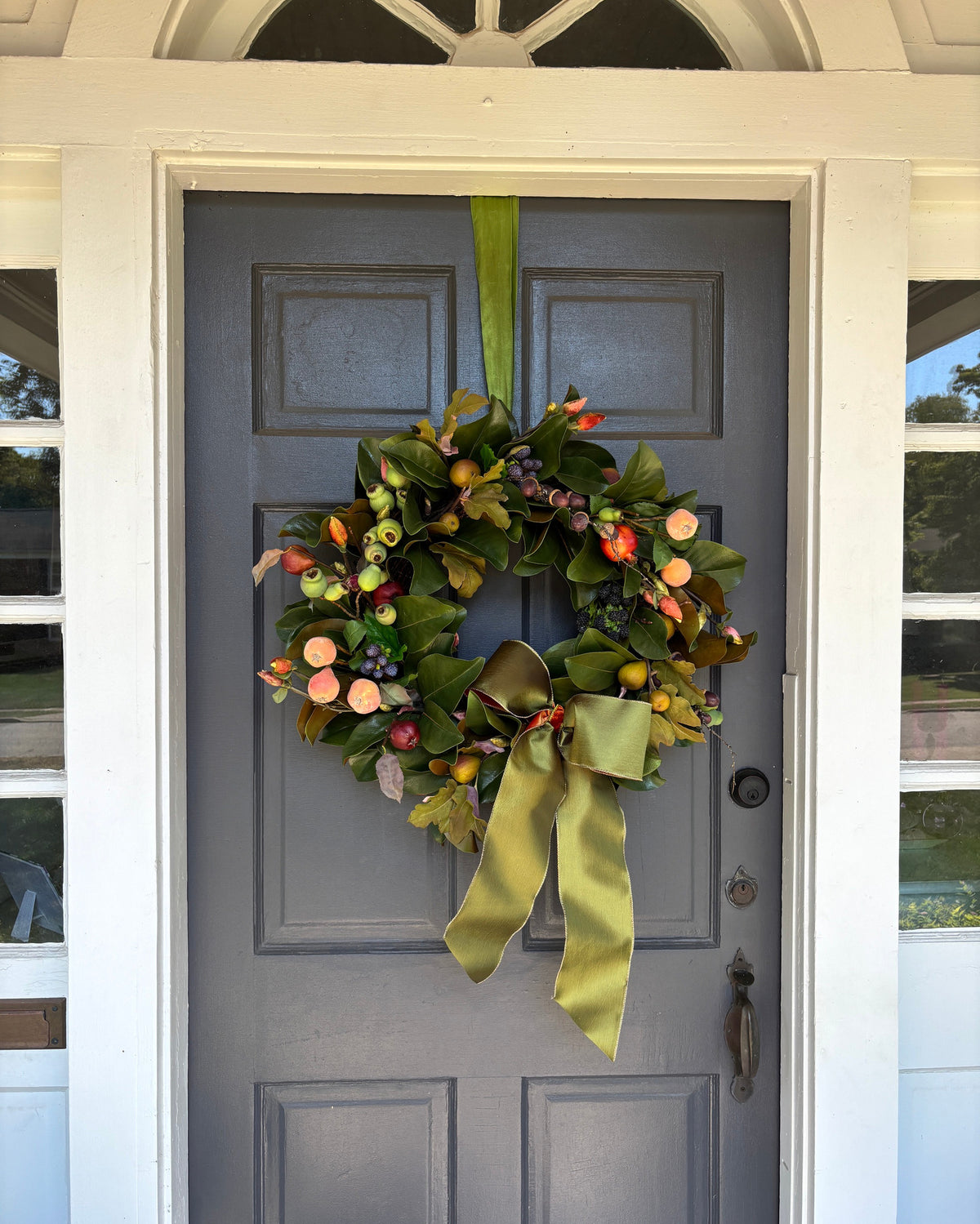 Fruit, Berries, and Magnolia Wreath