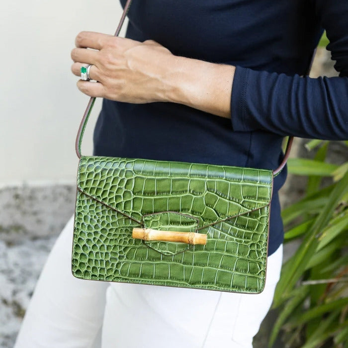 Pamela Munson Jackie Clutch Moss Green