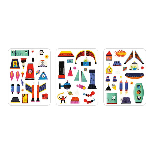 Magnetic Rocket Ship Build It Play Set