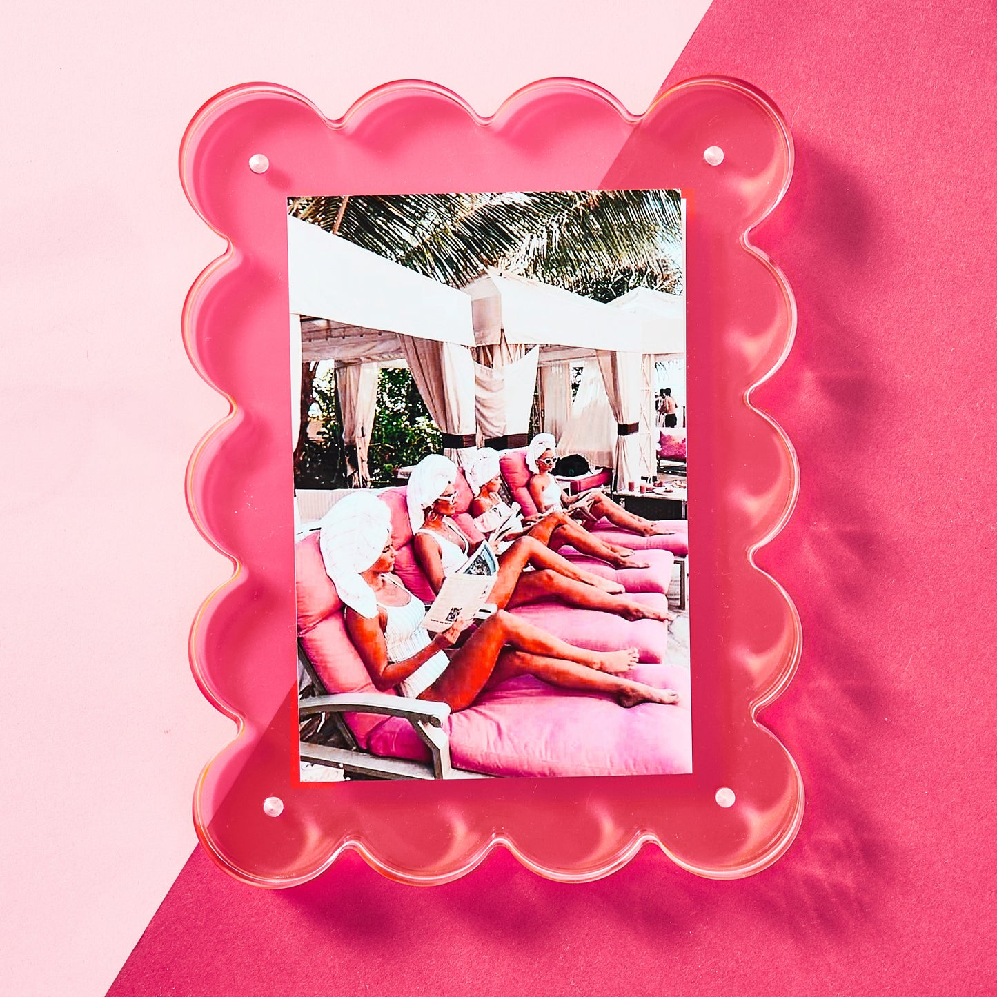 Neon Pink Acrylic Frame