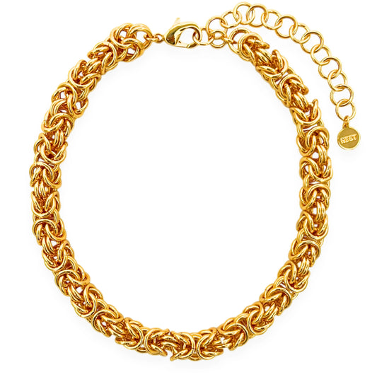Gold Byzantine Chain Necklace