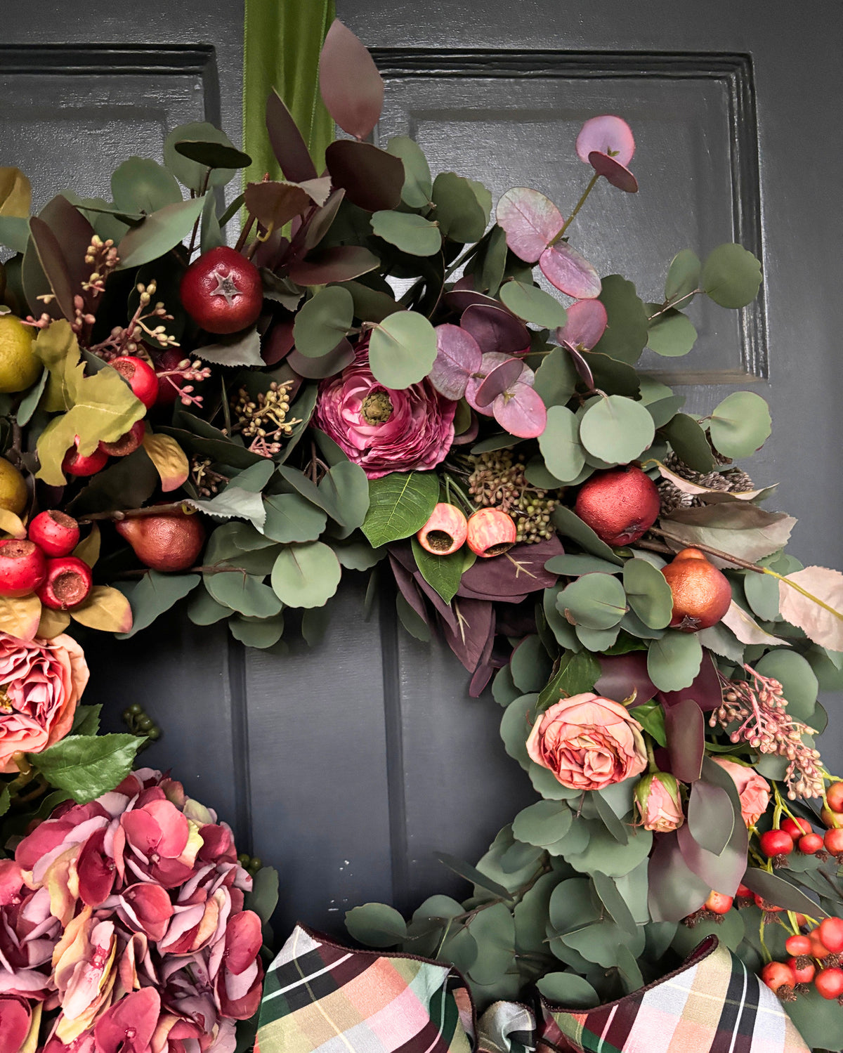 XL Eucalyptus Wreath, Blooms & Berries