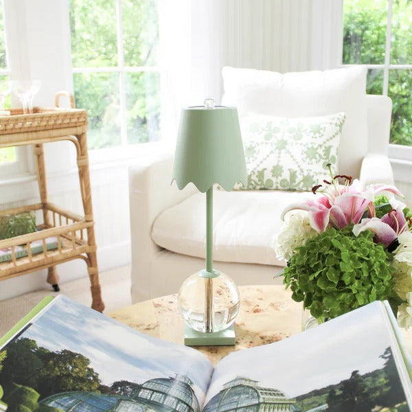 Celadon Eliza Flaire Lamp