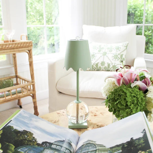 Celadon Eliza Flaire Lamp
