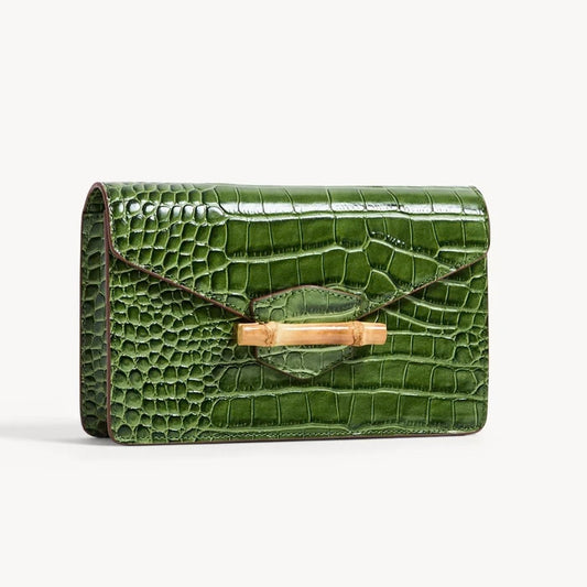 Pamela Munson Jackie Clutch Moss Green