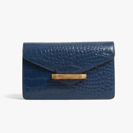 Pamela Munson Jackie Clutch Navy