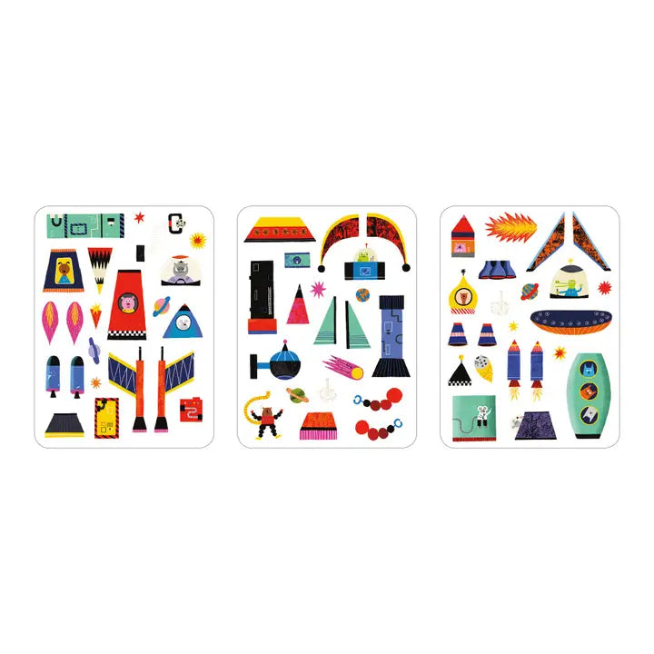 Magnetic Rocket Ship Build It Play Set