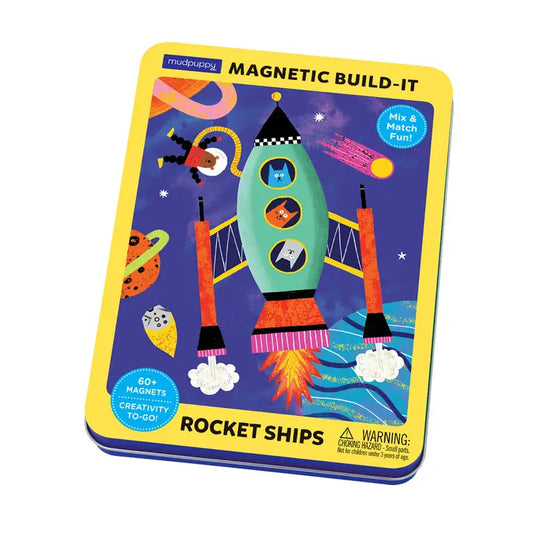 Magnetic Rocket Ship Build It Play Set